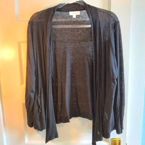 SOLD Calvin Klein 100% Linen open cardigan- l